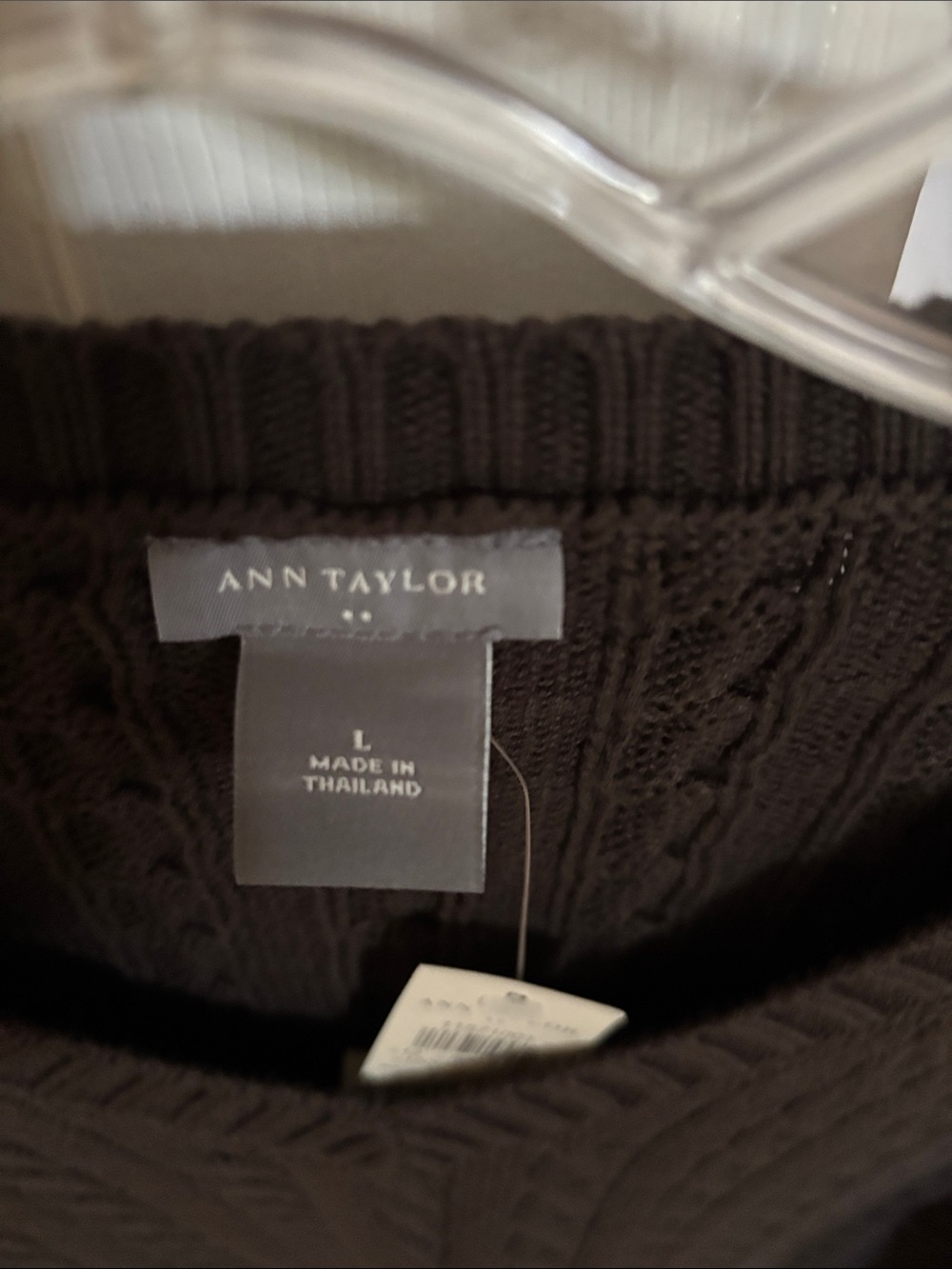 Ann Taylor Cable Knit V-Neck Sweater
Dark Brown - Picture 5 of 17